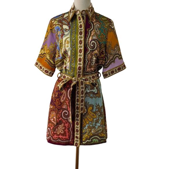 Alemais Clemenza Spliced Mini Dress US 6 - Picture 5 of 8